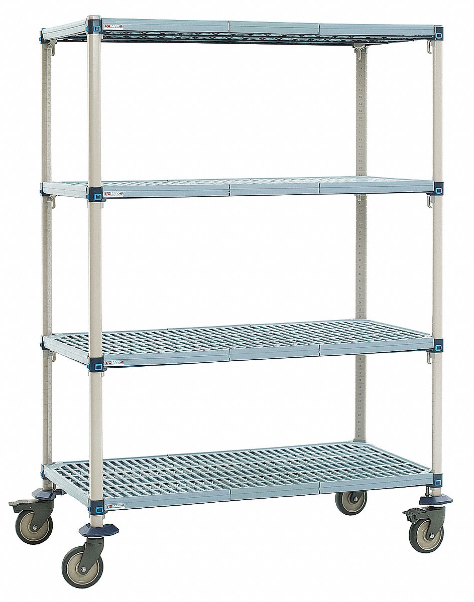 Utility Cart,Microban,60x24x68,4 Shelf