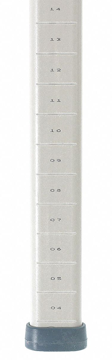 METRO, 73 3/16 in x 1 3/4 in, Taupe, Shelving Post - 20W845|MX74UP