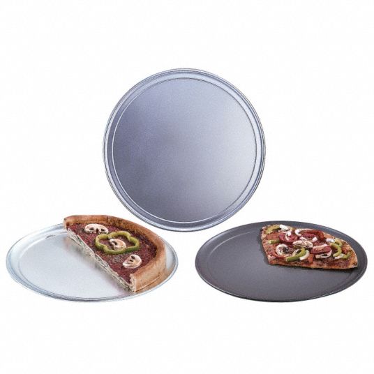 AMERICAN METALCRAFT Pizza Pans and Stones, Wide Rim, 8 in, Aluminum