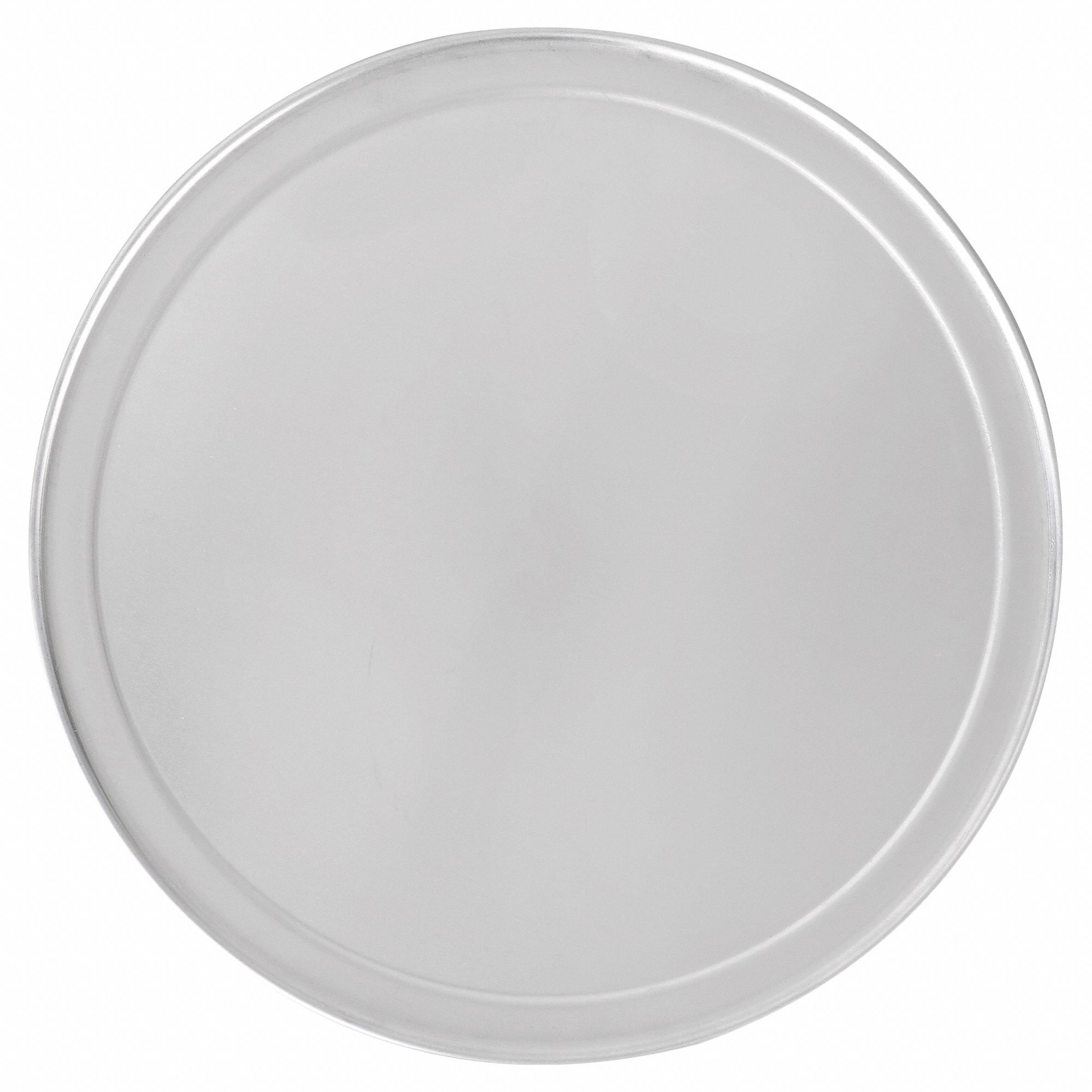 Pizza Pan: 16 in Overall Dia, Aluminum, Solid, 1.08 cu ft Capacity, 18 ga Gauge