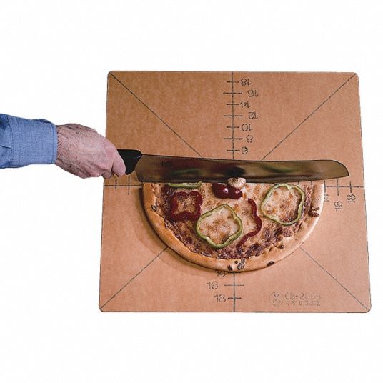 AMERICAN METALCRAFT Pizza Cutting Board, Brown, 20 in Length, 20 in