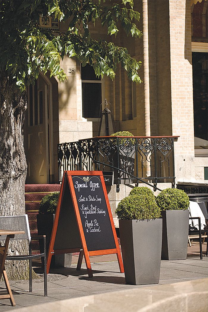 SANDWICH BOARD,MAHOGANY,22