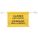 DOOR BARRICADE SIGN,BLACK/YELLOW,14 IN H
