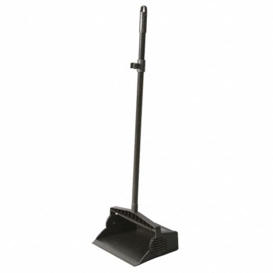 TOUGH GUY Lobby Dust Pan, Dust Pan, Long Handled/Lobby, Metal, 12 in Overall Dust Pan Width