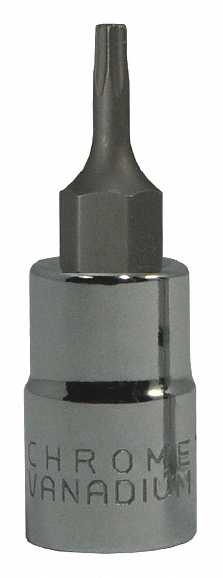 EMBOUT DOUILLE, ACIER, 1/4 PO, TPSZ T8