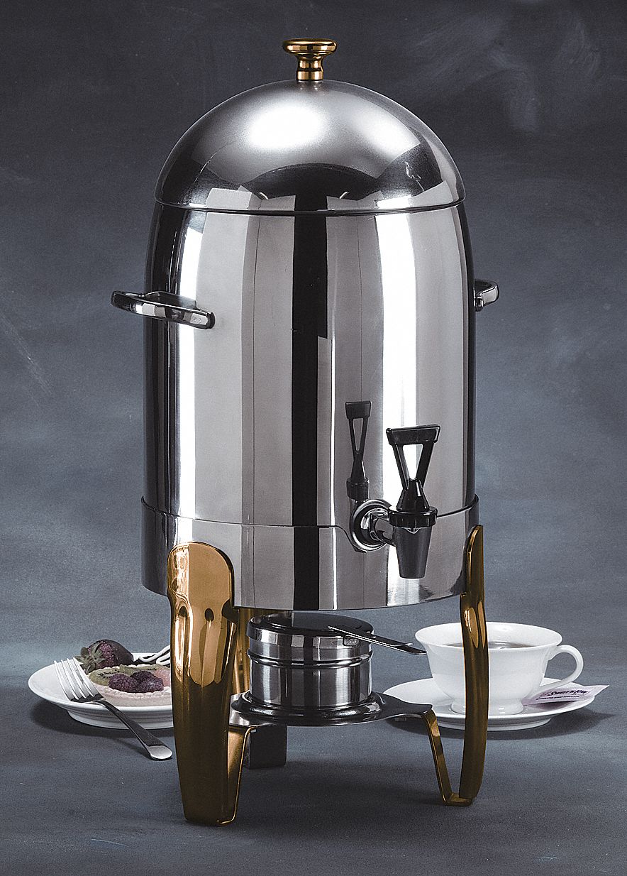 AMERICAN METALCRAFT Coffee Urn, Silver, 11 qt. 20X517ALLEGCU1 Grainger