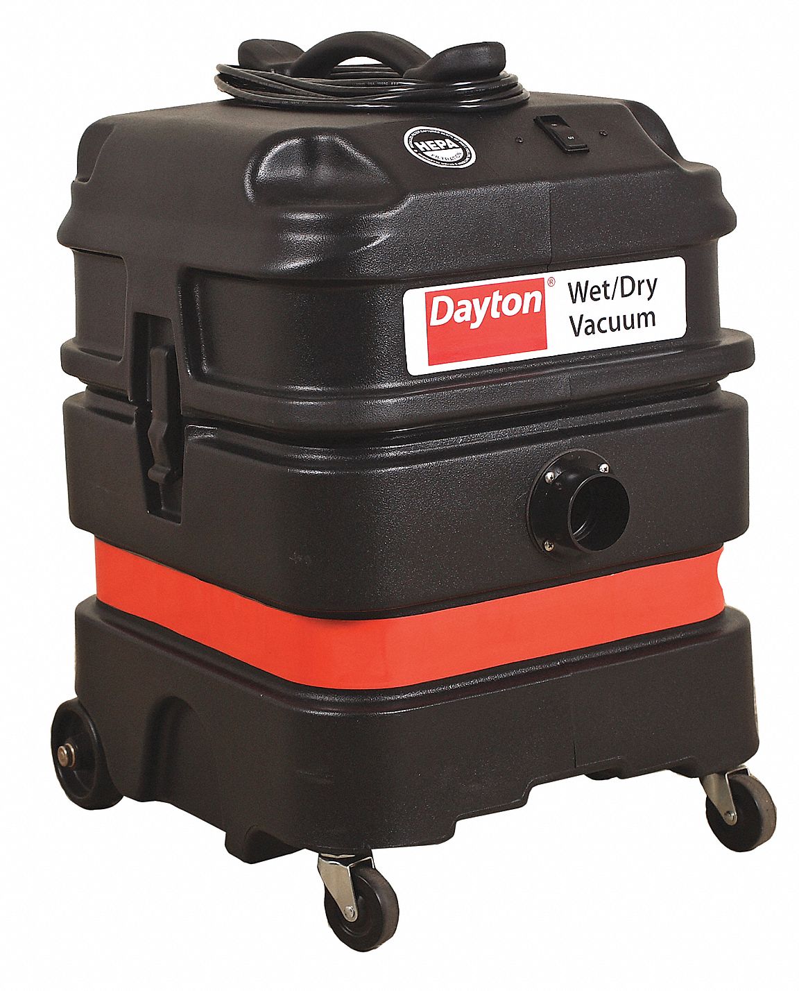 DAYTON, Wet/Dry, HEPA, Shop Vacuum 20X607MV1300HGEV Grainger