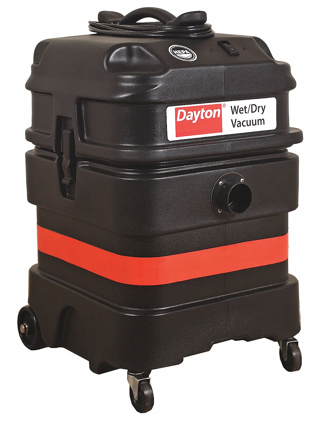 DAYTON, Wet/Dry, HEPA, Shop Vacuum 20X609MV1800HGEV Grainger