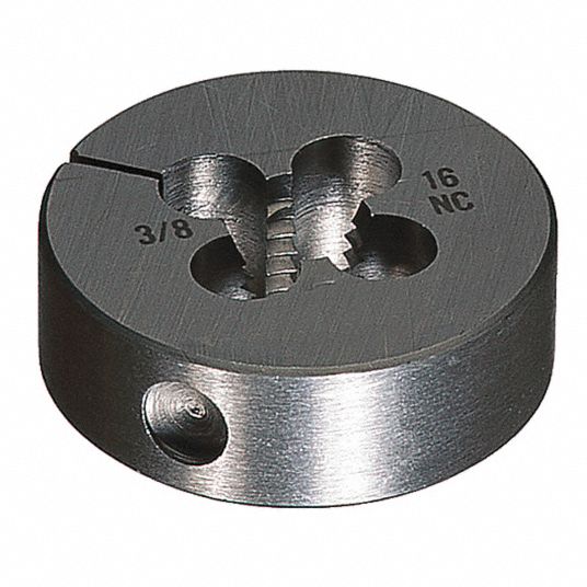 Cleveland Round Threading Die Round Thread Size 3 8 16 Unc Adjustable Outside Dia 1 1 2 In x655 C Grainger