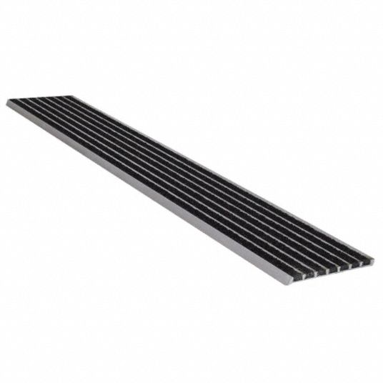 MultiStrip Grit, Aluminum, Stair Nosing 20X811141BLA3 Grainger