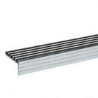 STAIR NOSING,BLACK,60IN W,EXTRUDED ALUM