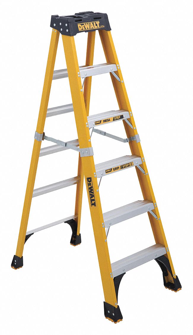 DEWALT, 6 ft Ladder Ht, 5 Steps, Stepladder 20X993DXL341006 Grainger