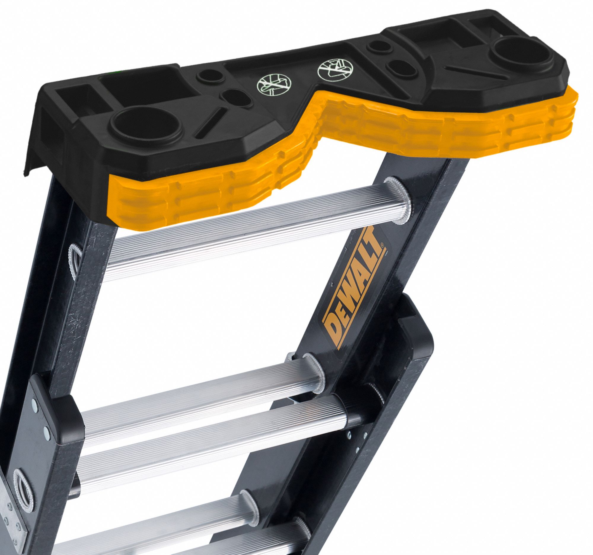 DEWALT 40 ft Fiberglass Extension Ladder, 300 lb Load Capacity, 94.5 lb