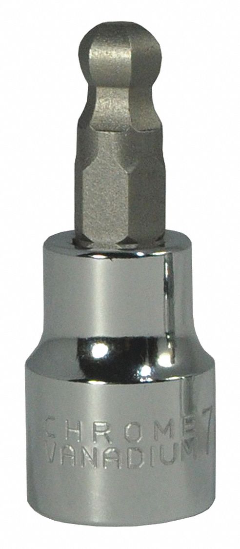 EMBOUT DOUILLE, ACIER, 3/8 PO, TPSZ 7 MM