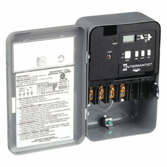 INTERMATIC, 1 Channels, 120V AC, Electronic Water Heater Timer 20XE67