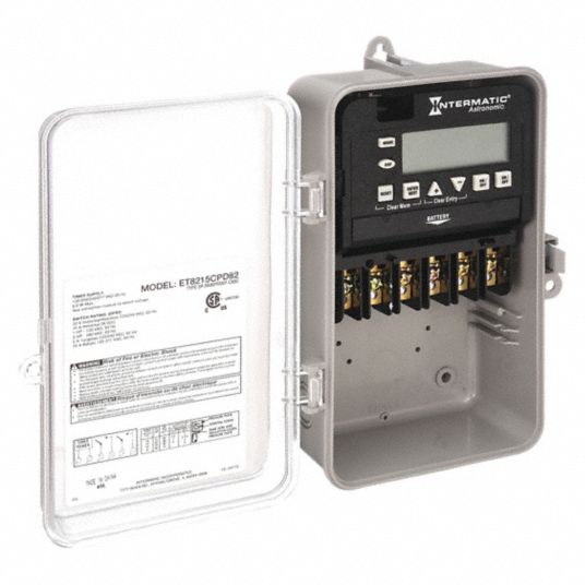 INTERMATIC, SPST, Electronic Timer - 20XE80|ET8215CPD82 - Grainger