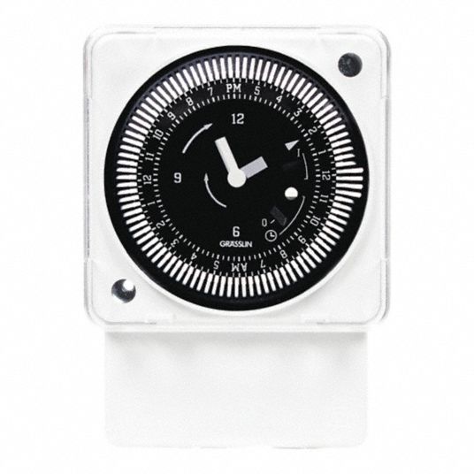 INTERMATIC, 24 hr Nominal Max. Time Setting, Plastic, Electromechanical ...