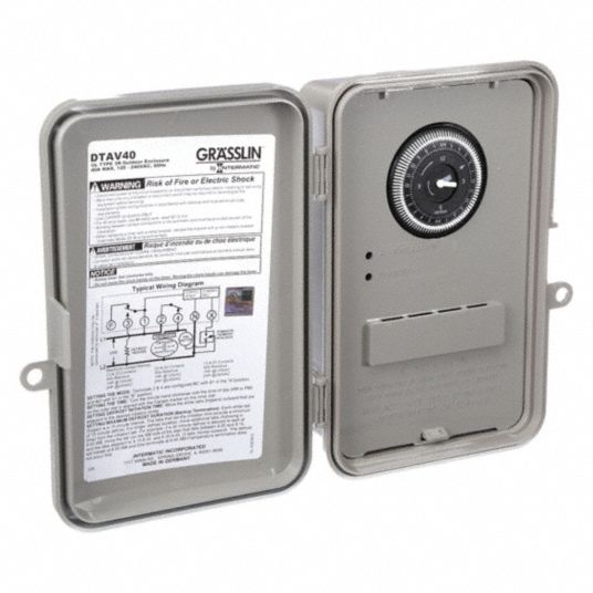 INTERMATIC, 48 Per Day, 120/240V AC, Defrost Timer Control 20XF94DTAV40 Grainger