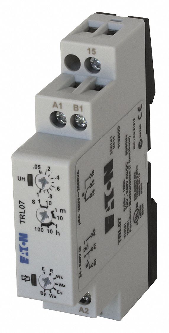 EATON Multi-Function Timing Relay, 24 to 240VAC/DC, 8A @ 250V, 8 Pins ...