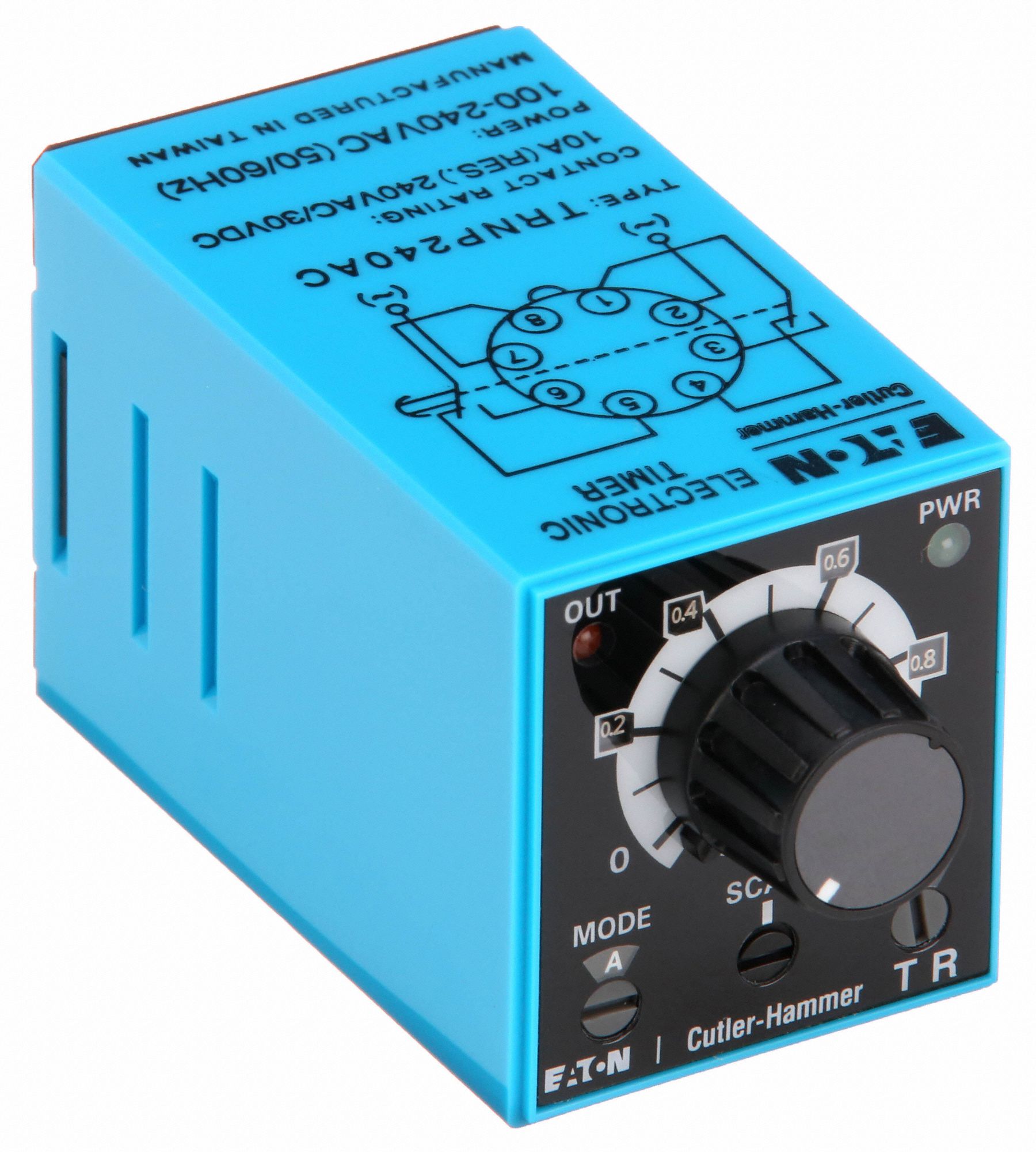 EATON Multi-Function Timing Relay, 120V AC, 10A @ 250V, 8 Pins, DPDT ...