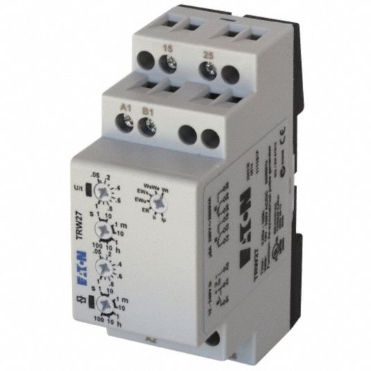 EATON, DIN-Rail Mounted, 12 to 240V AC/DC, Multi-Function Time Delay ...