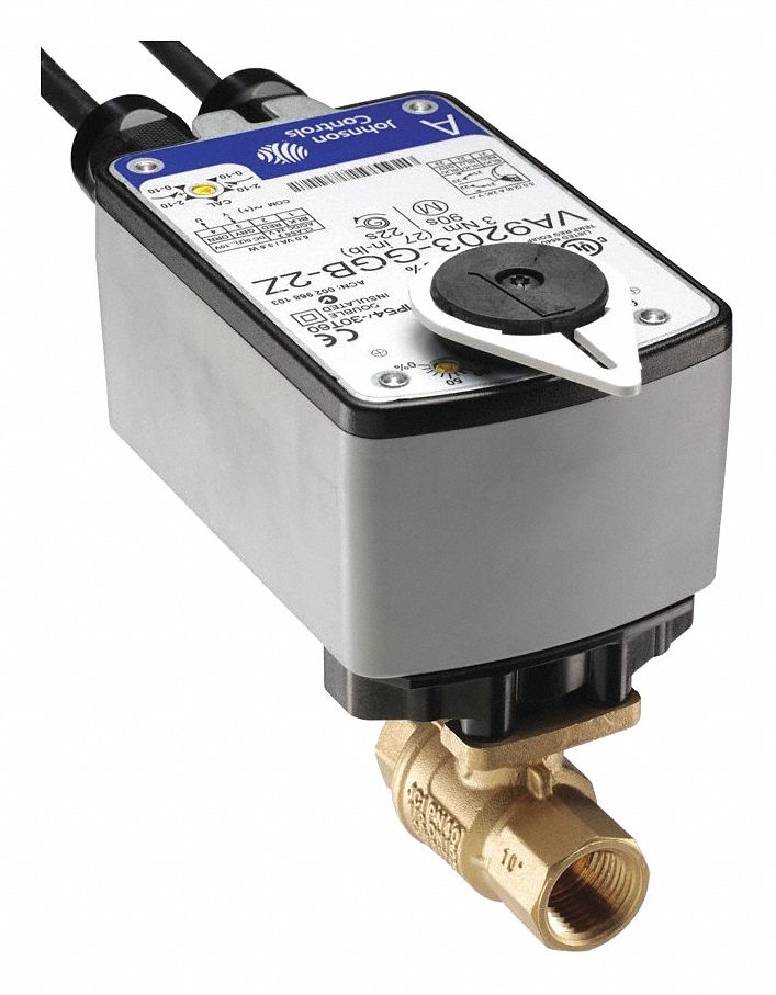 JOHNSON CONTROLS OnOff Electric Ball Valve Actuator, 75 sec Cycle Time