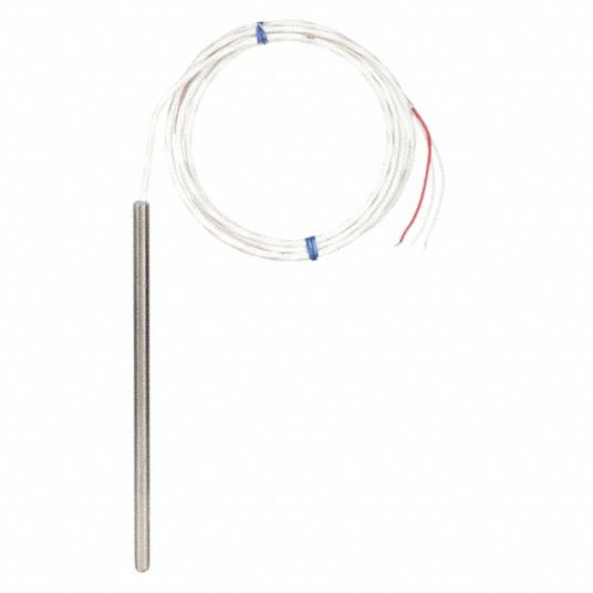 temperature probe with pt100 or thermocouple sensor