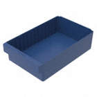 Drawer Bin,0.45 cu. ft.25 lb.,Blue