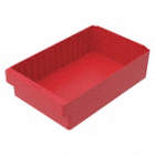 Drawer Bin,0.45 cu. ft.25 lb.,Red