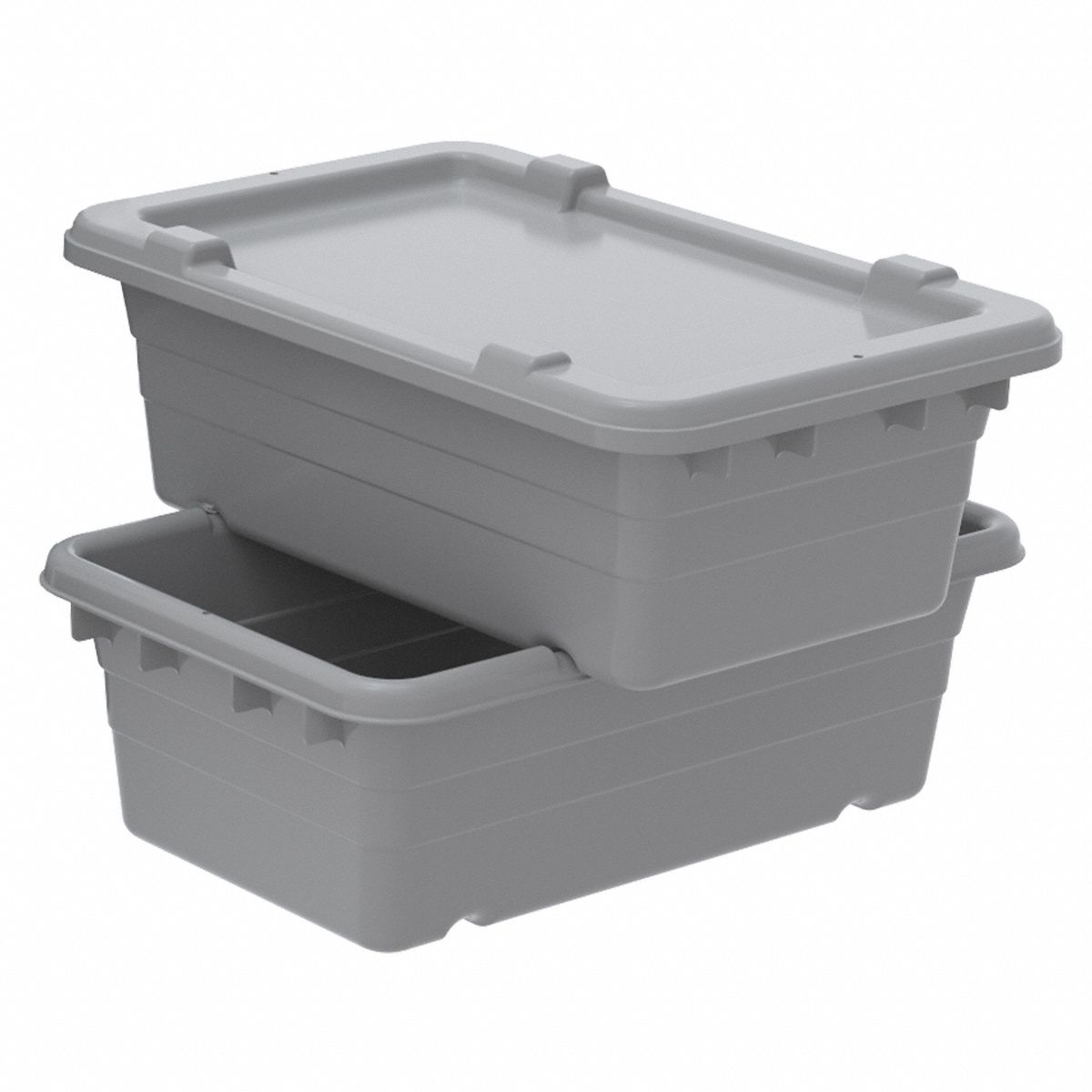 AKROMILS Cross Stacking Container 9.35 gal, 25 in x 16 in x 8 1/2 in