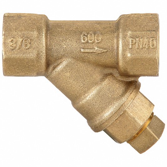 APPROVED VENDOR Y Strainer: Brass, 1/4 in, NPT, Mesh, 20 mesh, 600 psi, 1  7/8 in Ht