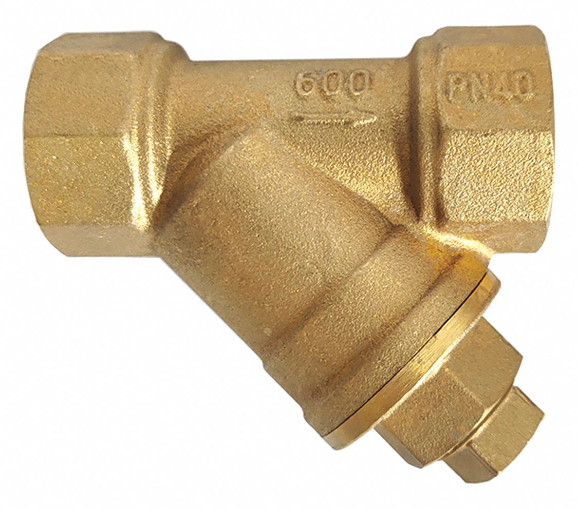 1/4"-2" BSPP Female Brass In-Line Y Strainer Filter For Pressure Washer Jet Wash 