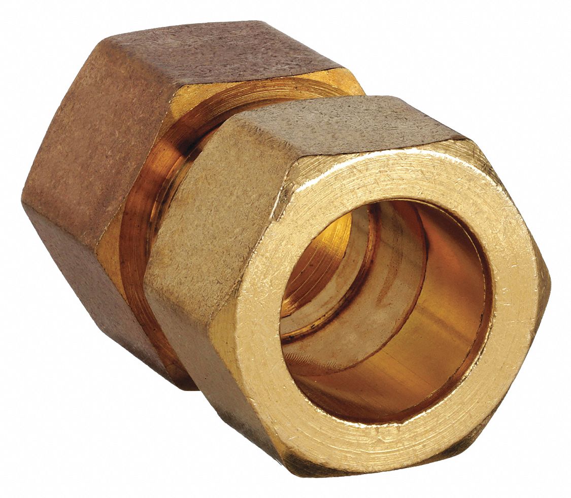 FEMALE COUPLING: BRASS, COMPRESSION X FNPT, ½ IN PIPE SIZE, FOR ¾ IN TUBE OD