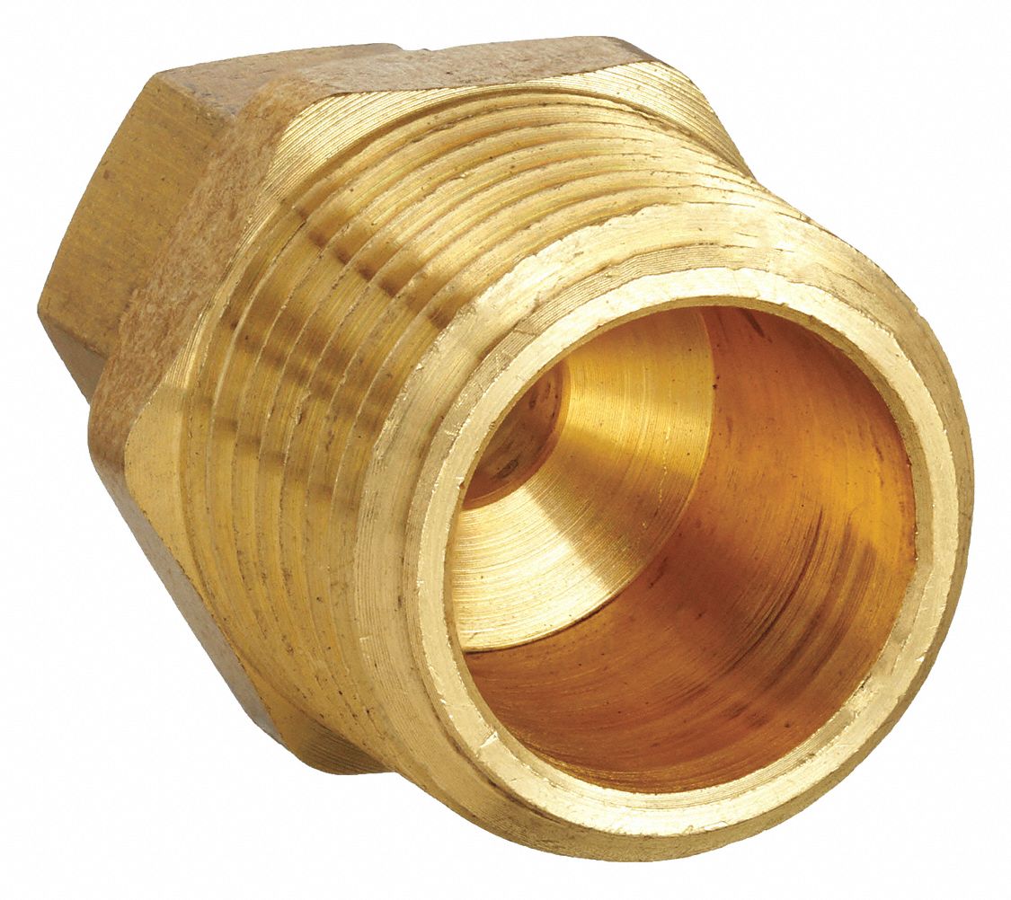 MALE COUPLING: BRASS, COMPRESSION X MNPT, ⅛ IN PIPE SIZE, FOR ⅛ IN TUBE OD