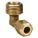 MALE ELBOW: BRASS, COMPRESSION X MNPT, ⅛ IN PIPE SIZE, FOR ¼ IN TUBE OD