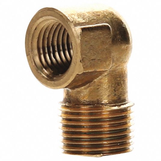 GRAINGER APPROVED Low Lead Brass Reducing Street Elbow, FNPT x MNPT, 1/