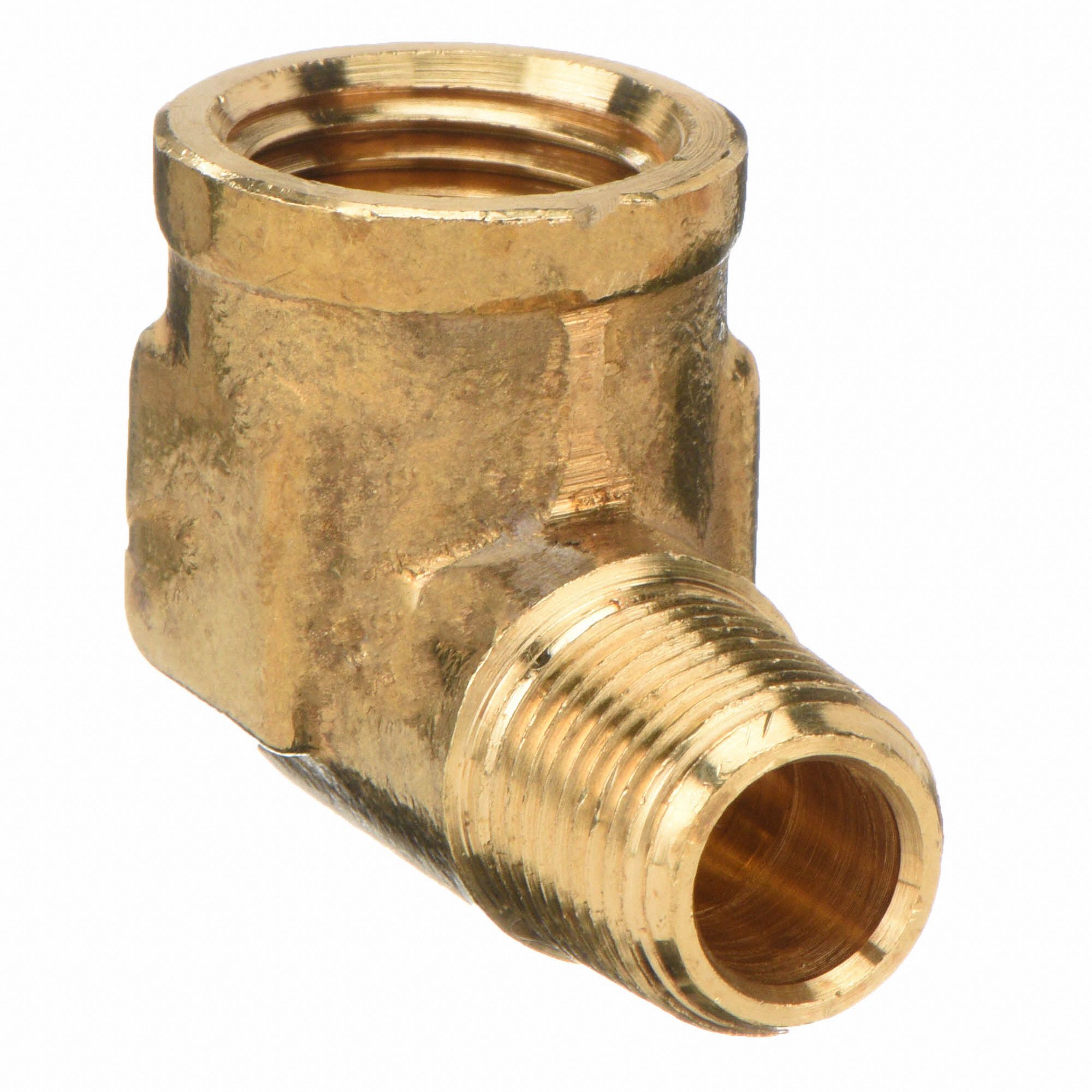 GRAINGER APPROVED Low Lead Brass Reducing Street Elbow, FNPT x MNPT, 1/