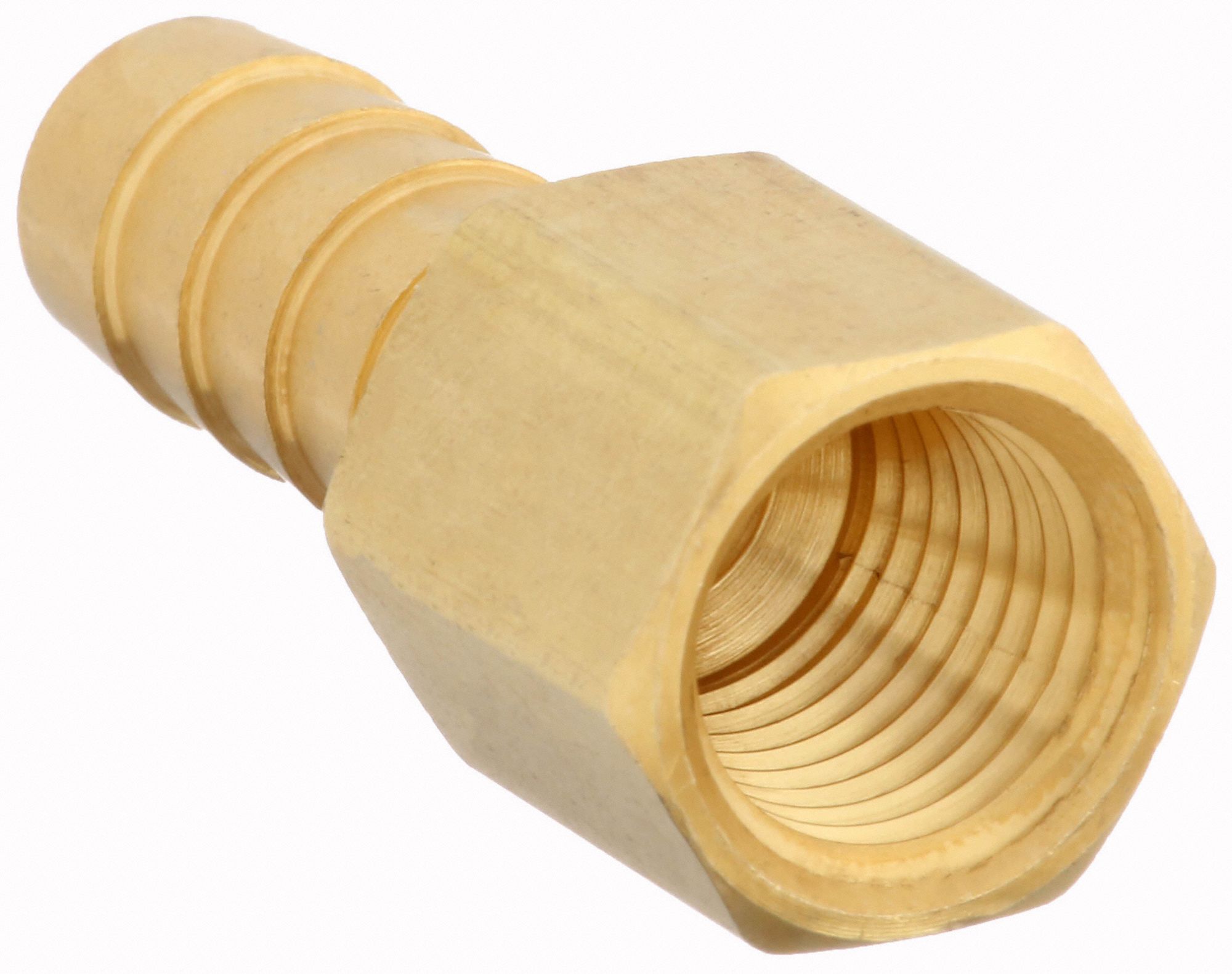 GRAINGER APPROVED Barbed Hose Fitting, Fitting Material Brass x Brass