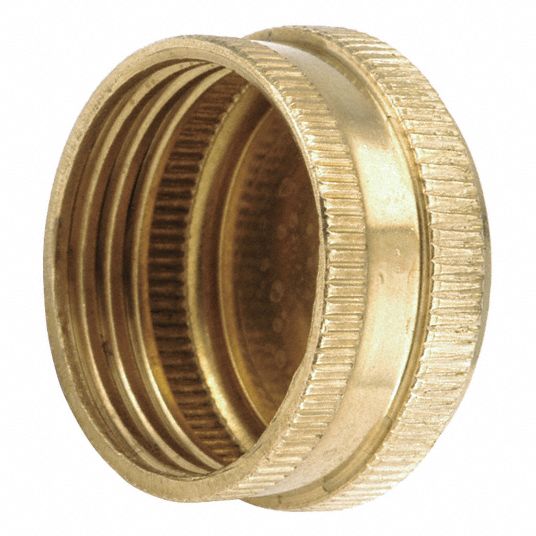 GRAINGER APPROVED Garden Hose Cap, Material Brass, For Hose I.D. 3/4 in
