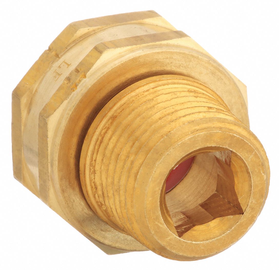 GARDEN HOSE ADAPTER, ¾ X ½ IN FITTING, FEMALE X MALE, SWIVEL, 1⅛ IN OVERALL L, BRASS