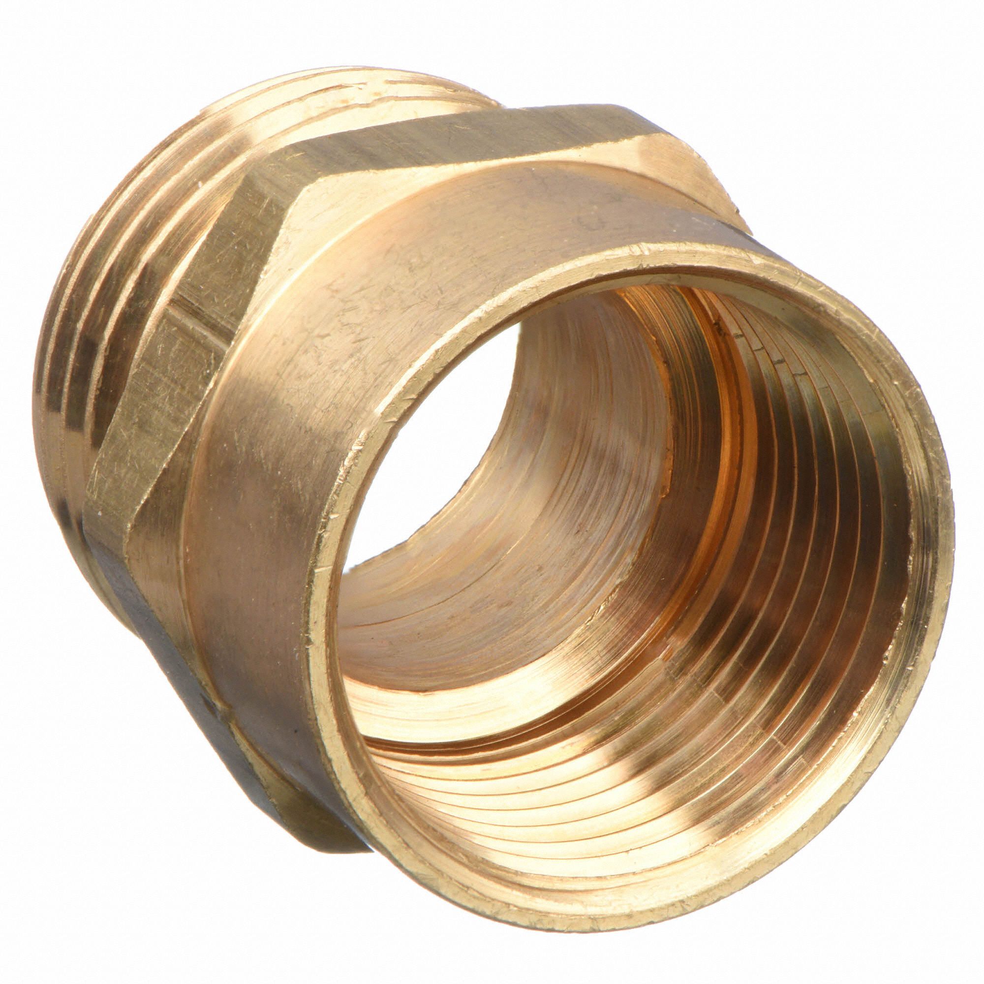 GRAINGER APPROVED Garden Hose Adapter, Fitting Material Brass x Brass