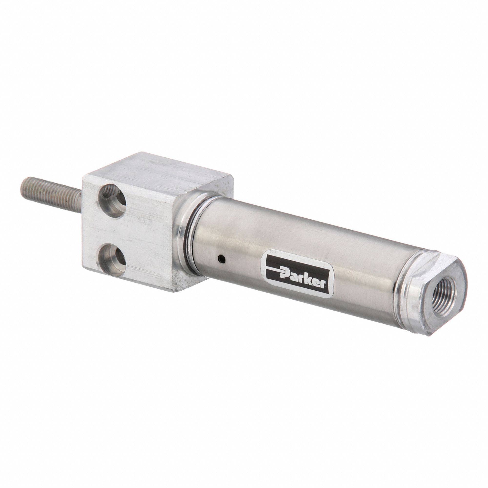 Air Cylinder: 3/4 in Bore, 1 in Stroke, Stainless Steel, Block Mounting, Non-Magnetic Piston