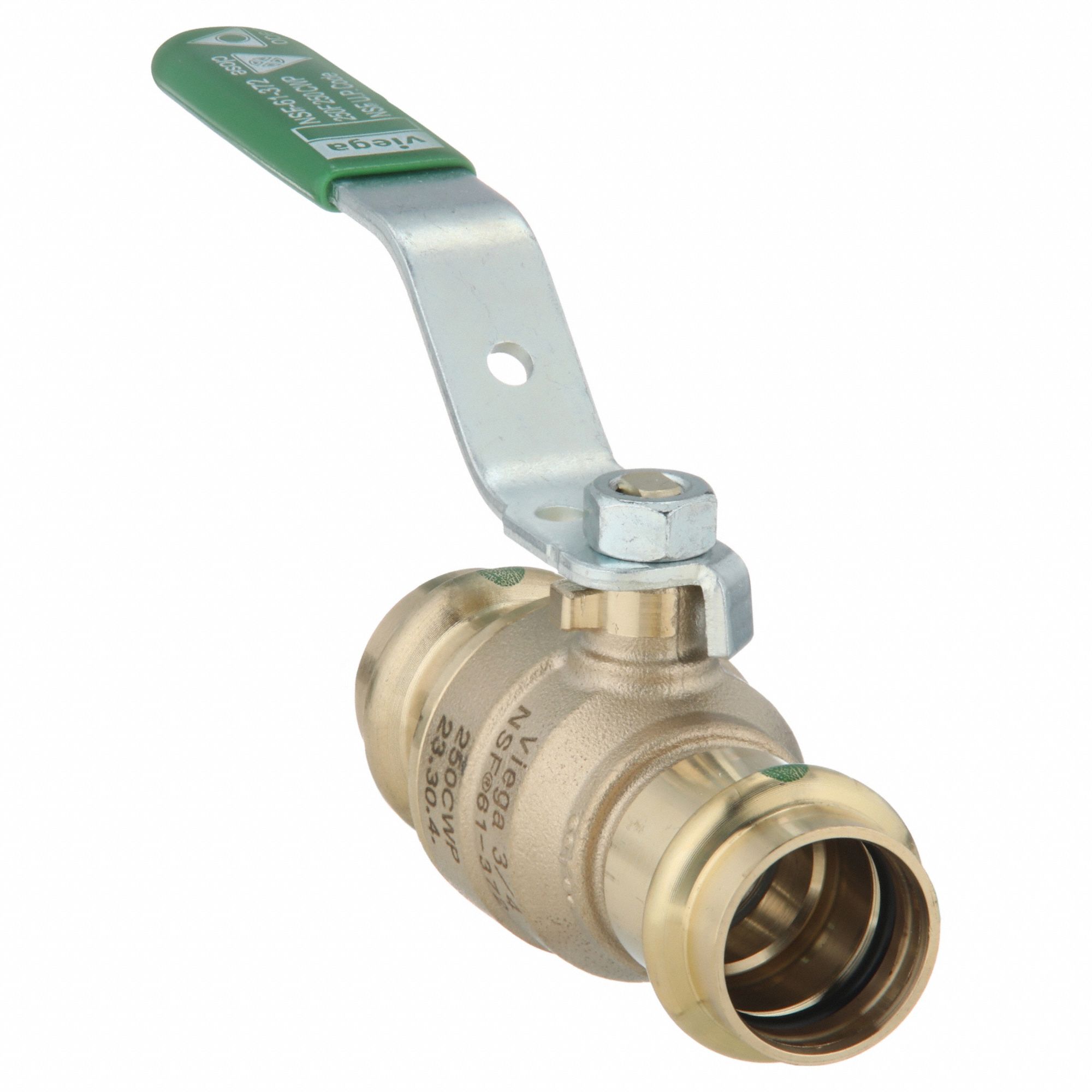 VIEGA PROPRESS, 3/4 in Size, Bronze, Manual TwoWay Ball Valve 20XW47