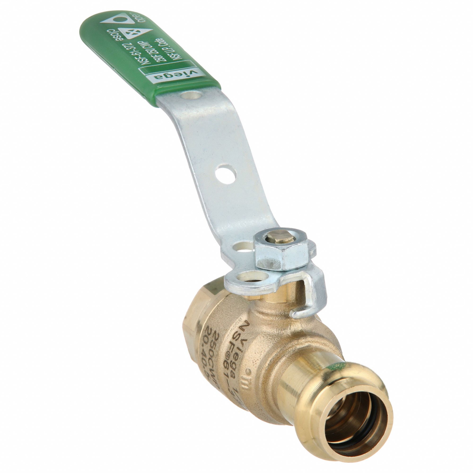 VIEGA PROPRESS, 1/2 in Size, Bronze, Manual TwoWay Ball Valve 20XW58