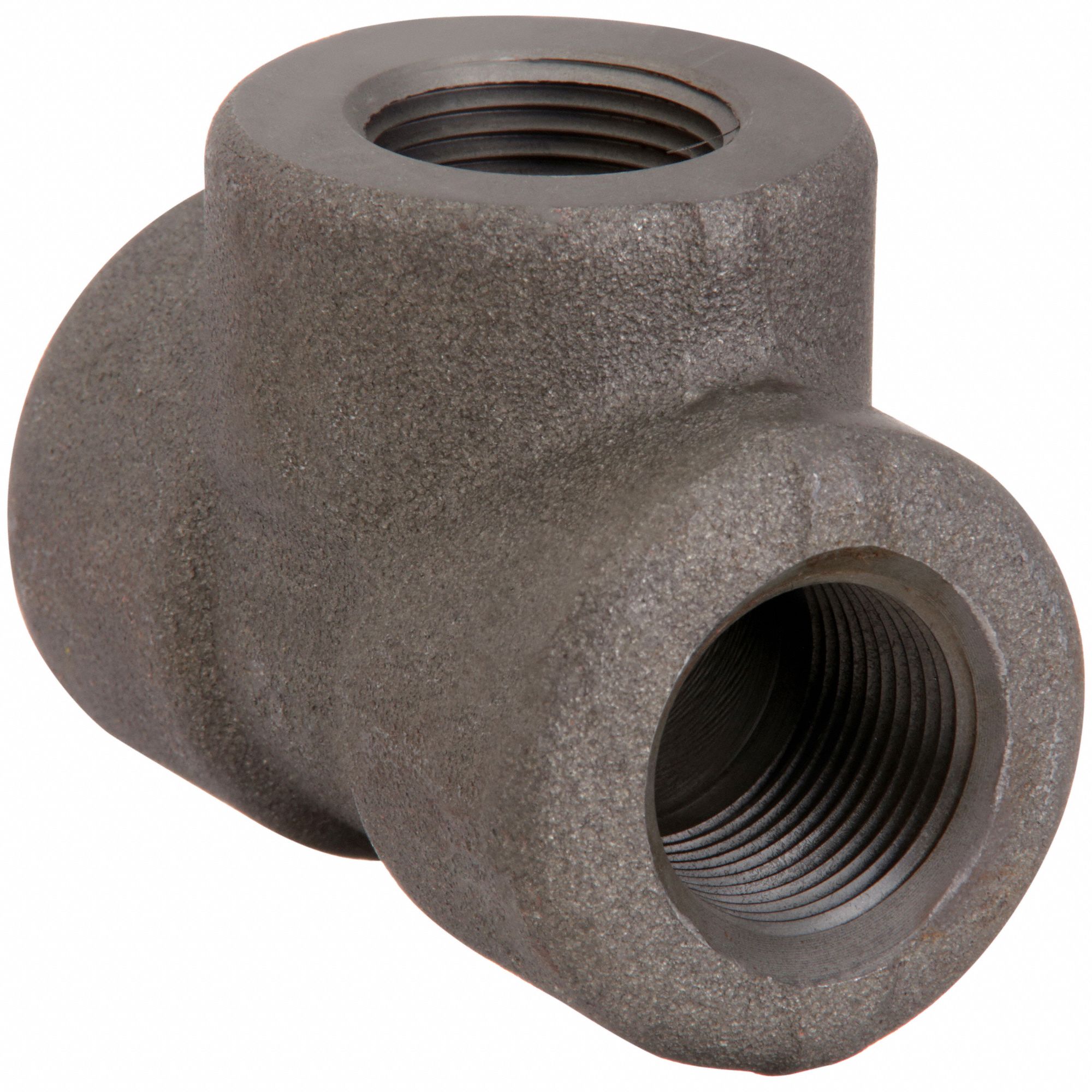 Tee: Low Temp Steel, 1 in x 1 in x 1 in Fitting Pipe Size, Female NPT x Female NPT x Female NPT