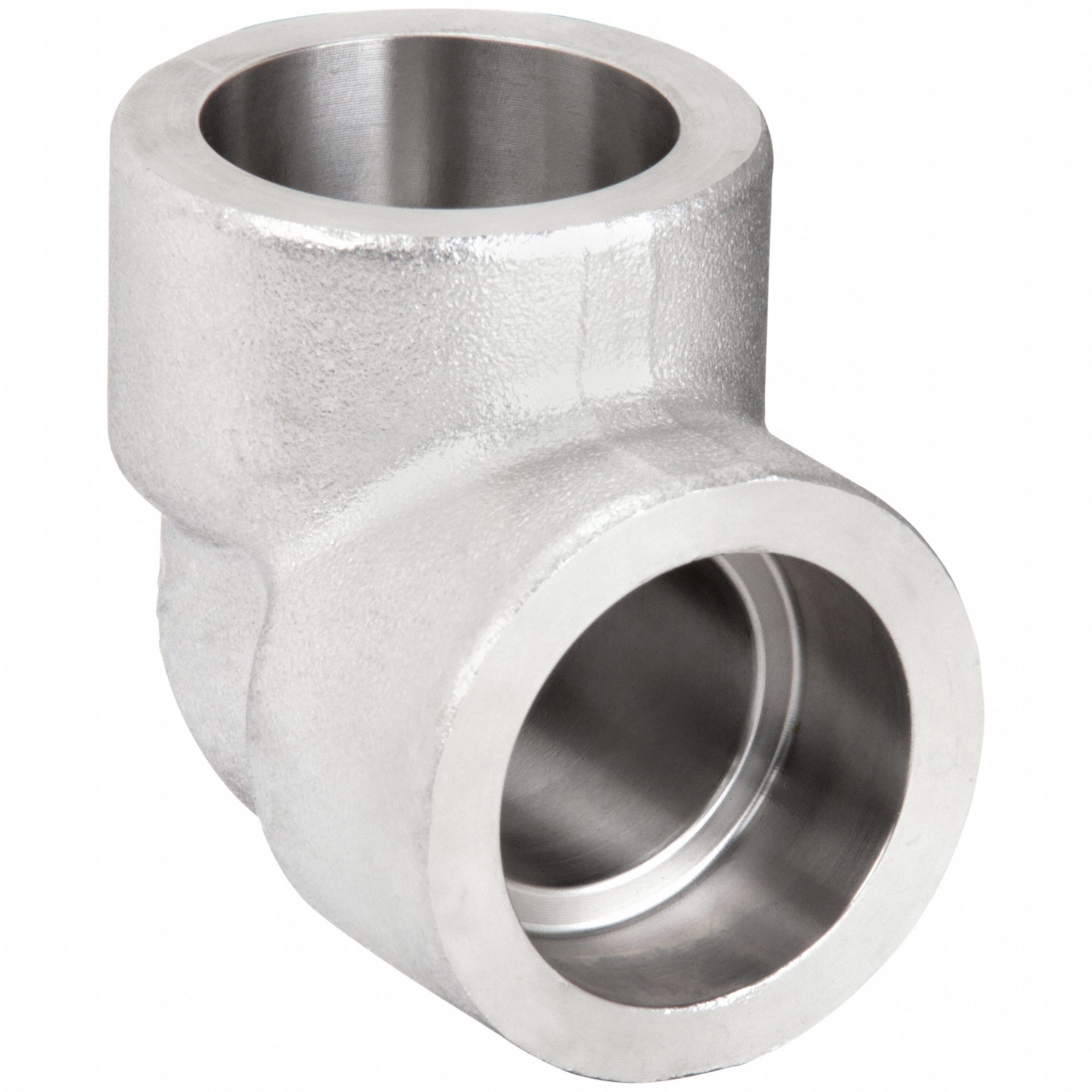 90° Elbow: 304/304L Stainless Steel, 1 in x 1 in Fitting Pipe Size, Female x Female, Class 3000