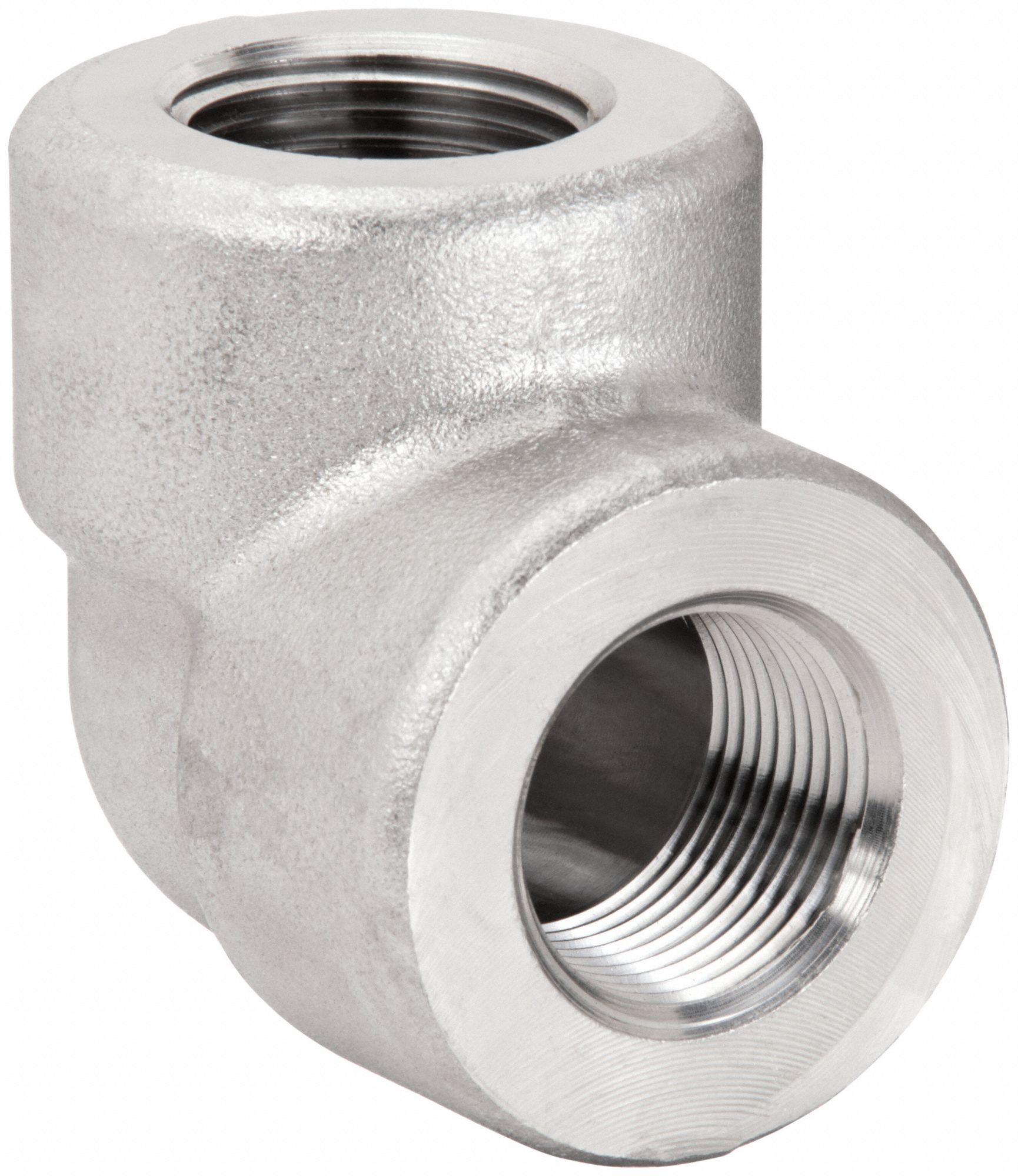 90° Elbow: 304/304L Stainless Steel, 1 1/2 in x 1 1/2 in Fitting Pipe Size, Female NPT x Female NPT