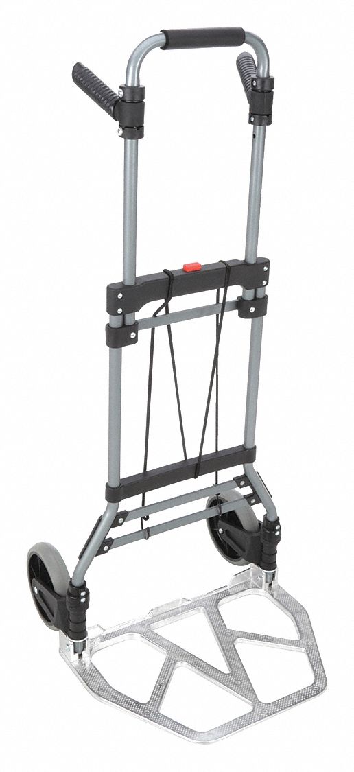 FOLDING HAND TRUCK,300 LB CAP,STEEL