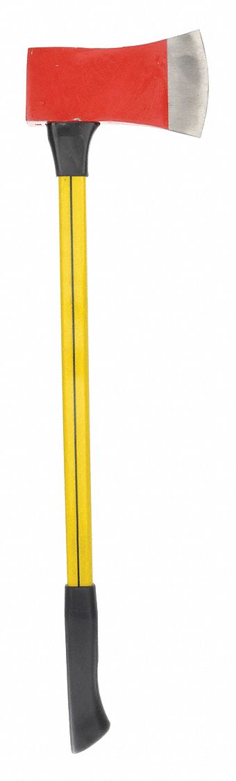 AXE, 36 IN OVERALL L, 5¼ IN CUTTING EDGE L, 6 LB HEAD WT, STEEL, MULTI-COMPONENT
