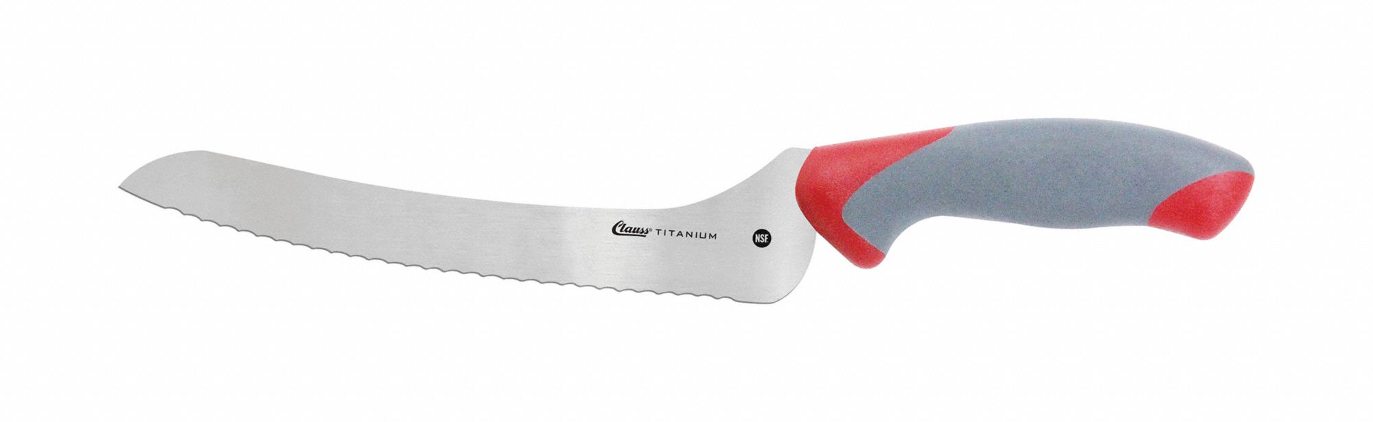 CLAUSS, 9 in Lg, Offset Blade, Offset Serrated Knife 20Y36218748